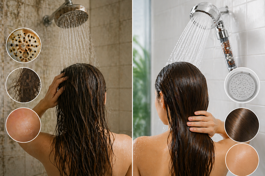 Pommeau de douche filtrant : ce que l'eau du robinet contient vraiment, et pourquoi ça change tout sous la douche