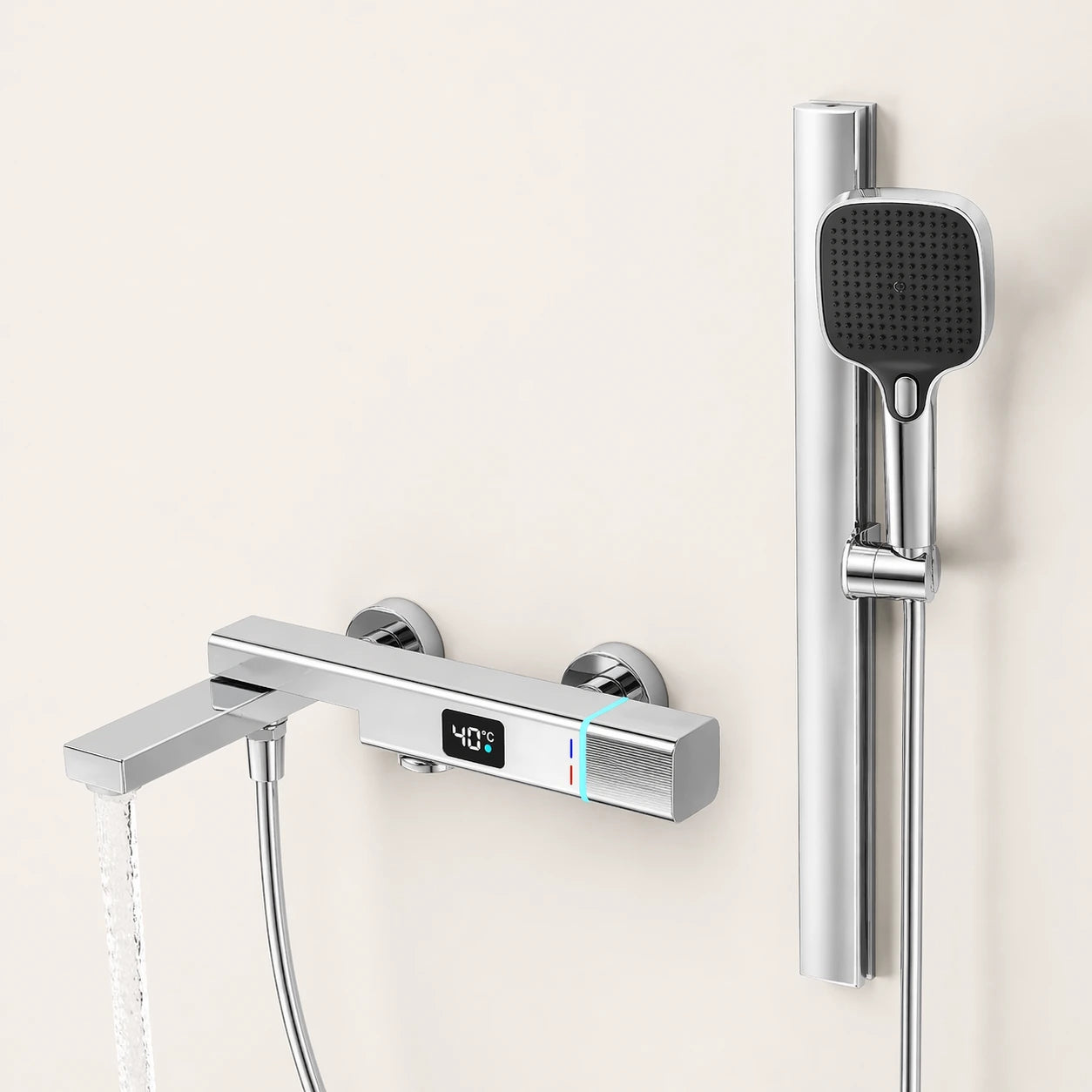 Ensemble Douche Thermostatique | Colonne de Douche avec mitigeur  pour Salle de Bain