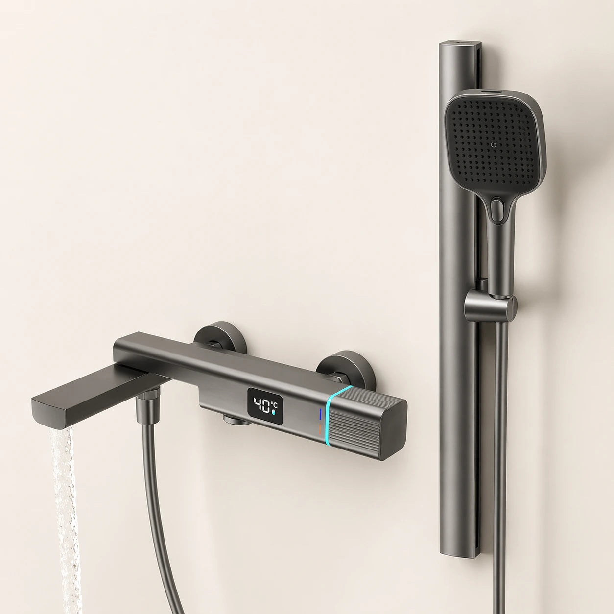 Ensemble Douche Thermostatique | Colonne de Douche avec mitigeur  pour Salle de Bain
