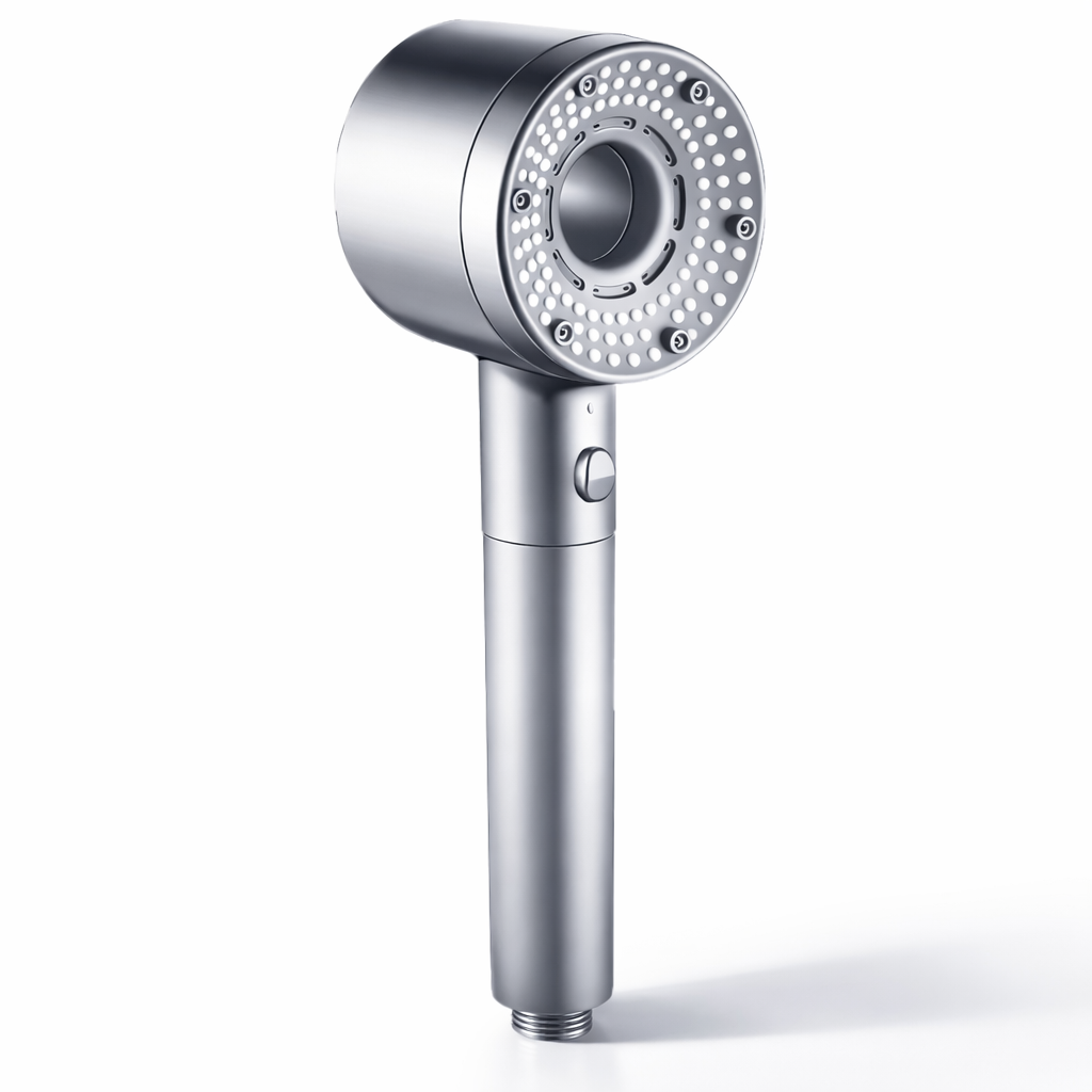Douchette à Main Ronde Filtrante | Pommeau de Douche Filtrant 5 Modes pour salle de bain avec Système de Filtration d'eau