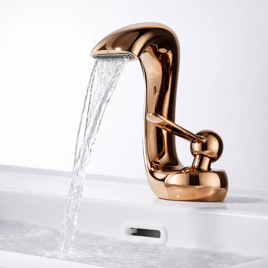 Robinet Lavabo Cascade Ark Moderne | Mitigeur Design pour Salle de Bain Haut de Gamme