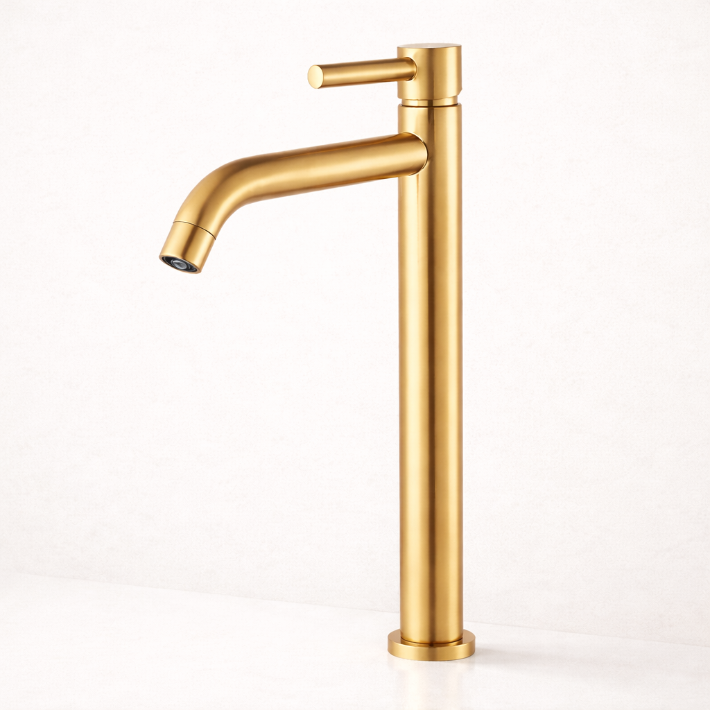 Robinet Lavabo design en Acier Inoxydable | Mitigeur pour salle de Bain moderne