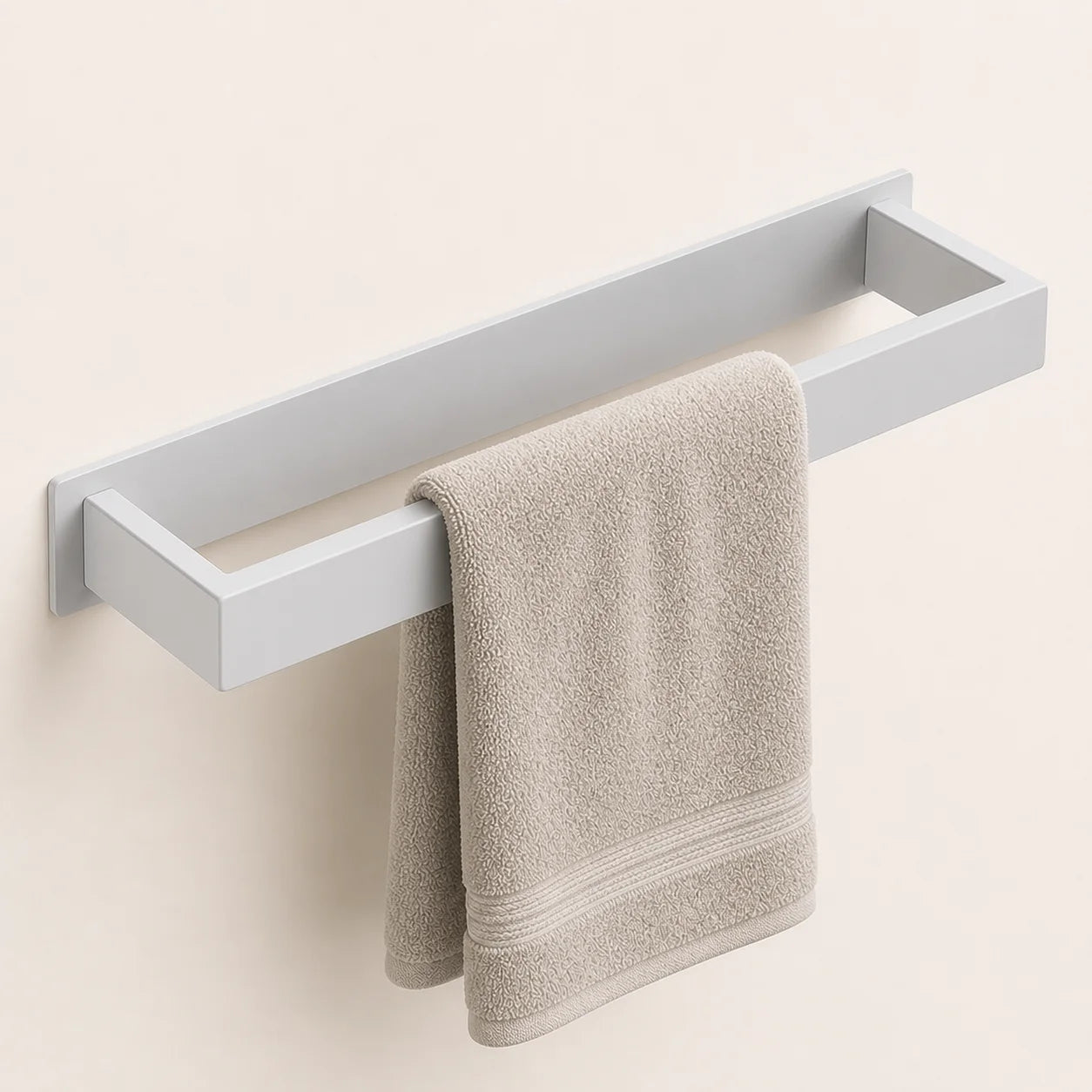 Porte-Serviettes Mural Inox Adhésif Sans Perçage | Porte serviette pour Salle de Bain