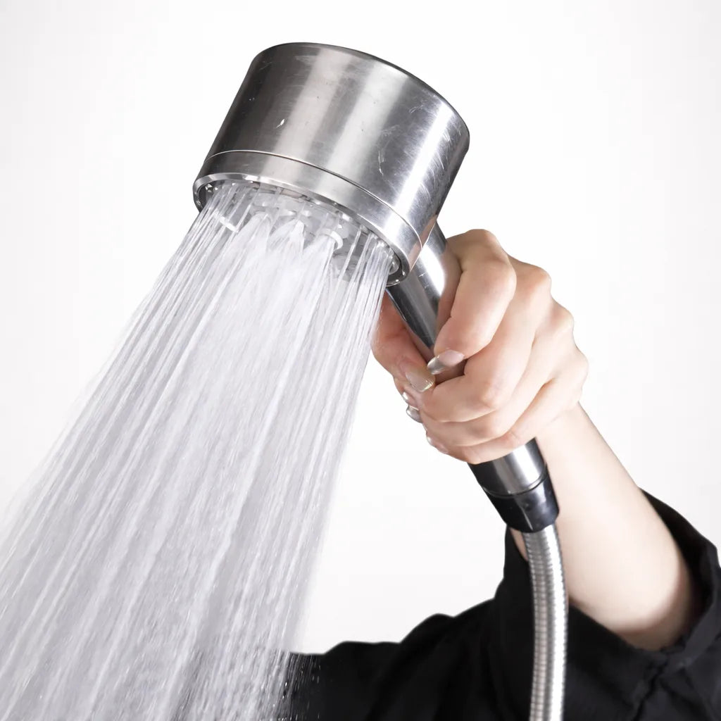 Pommeau de douche ultra résistant en acier inoxydable 3 modes