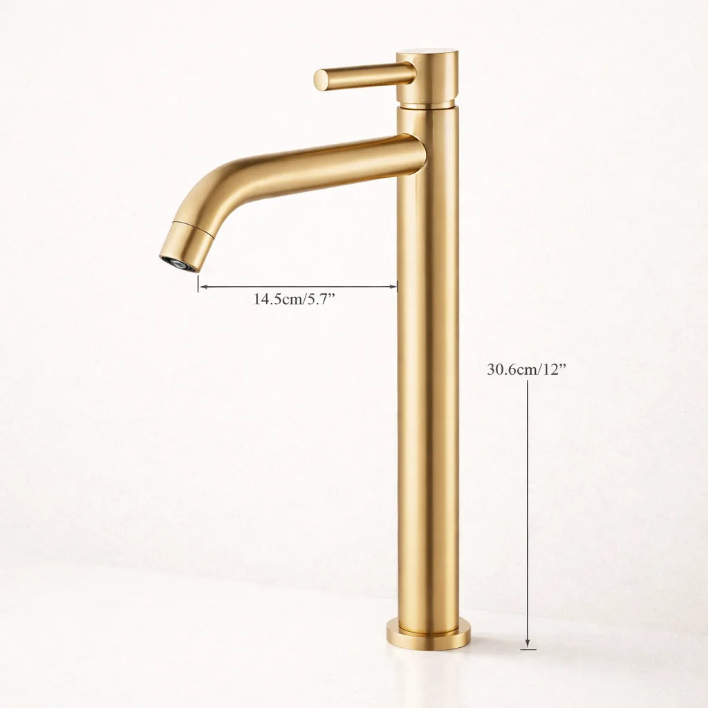 Robinet Lavabo design en Acier Inoxydable | Mitigeur pour salle de Bain moderne