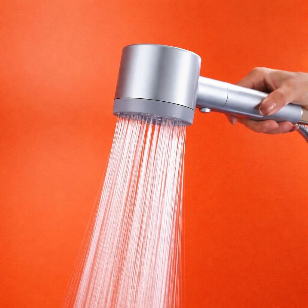 Douchette à Main Ronde Filtrante | Pommeau de Douche Filtrant 5 Modes pour salle de bain avec Système de Filtration d'eau avec Support muralet flexible de 1.5 m