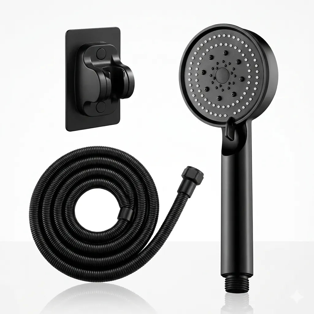 Douchette Multifonction | Pommeau de Douche avec Support Mural & Flexible Anti-Torsion pour salle de bain