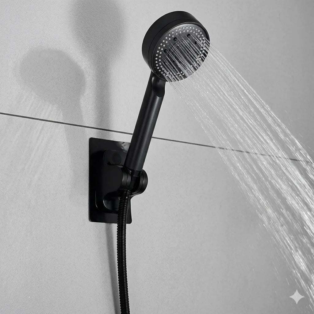 Douchette Multifonction | Pommeau de Douche avec Support Mural & Flexible Anti-Torsion pour salle de bain