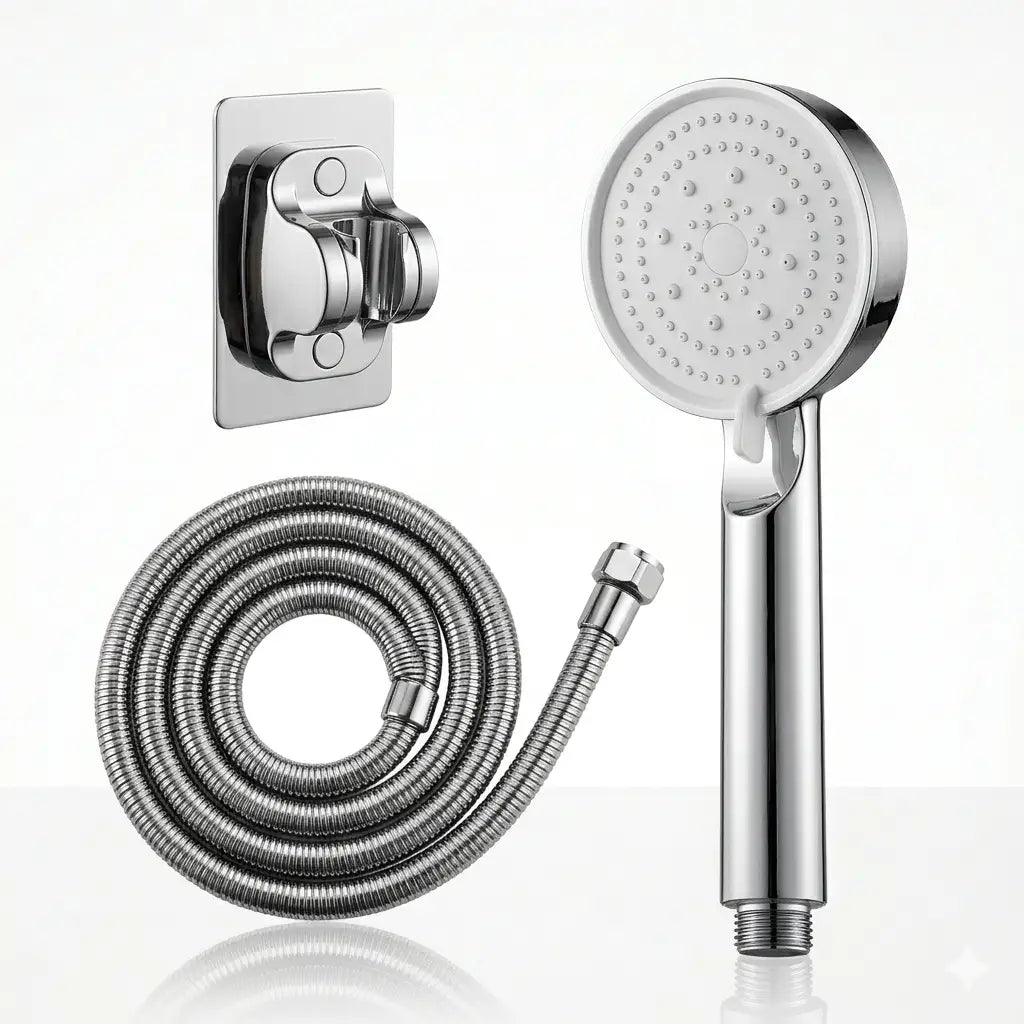 Douchette Multifonction | Pommeau de Douche avec Support Mural & Flexible Anti-Torsion pour salle de bain