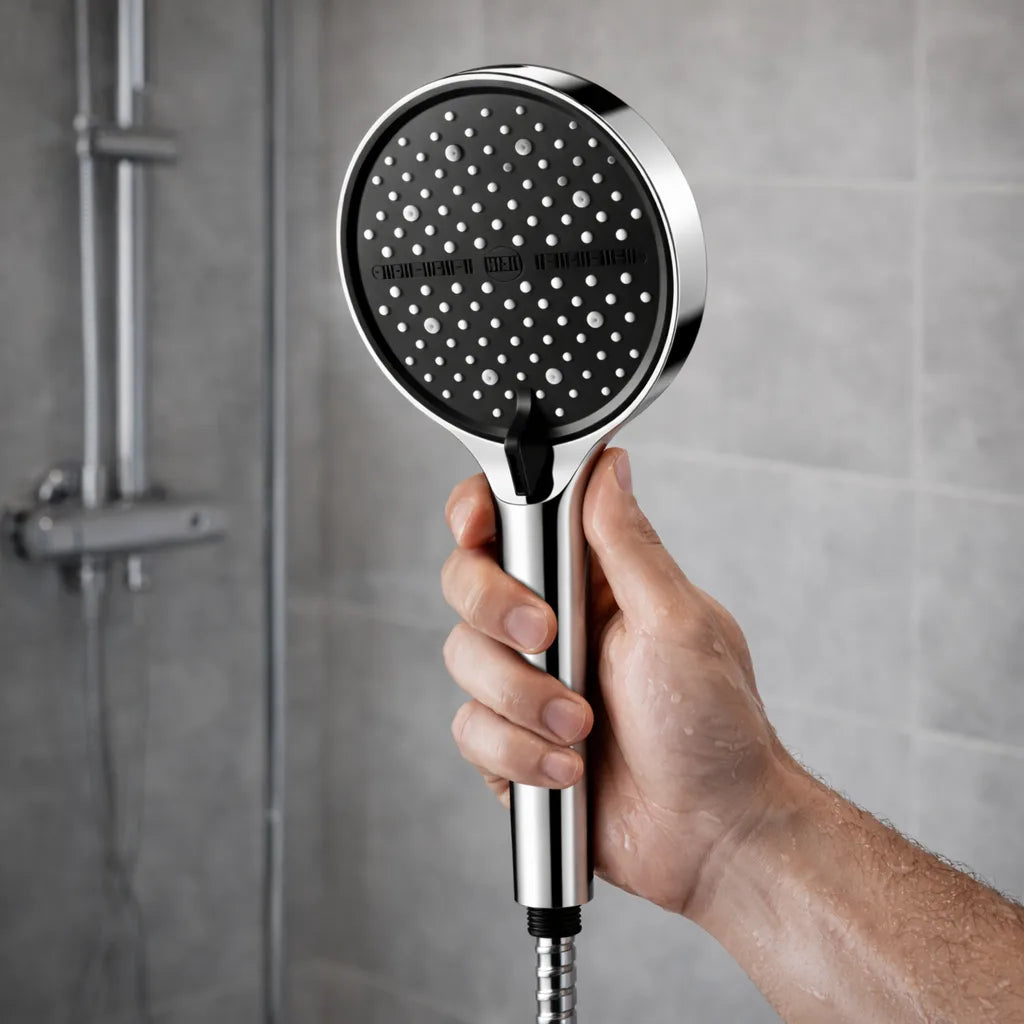 Pommeau de Douche Grande Tête 15 cm | Douchette 7 Modes pour Salle de Bain