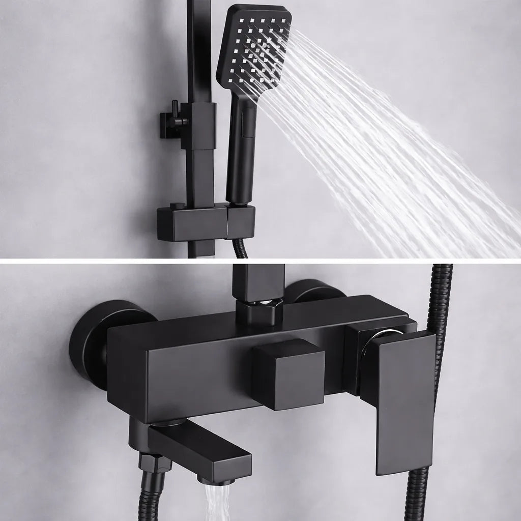 Colonne de douche multifonction 4 sorties | Douche pluie, douchette et robinet