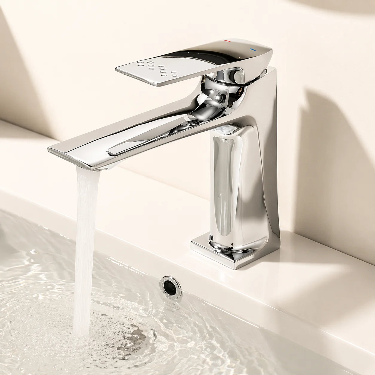 Robinet de lavabo design pour salle de bain | Mélangeur chaud/froid