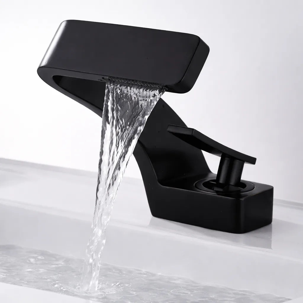 Robinet Lavabo Cascade Design TOLM | Mitigeur Salle de Bain Moderne