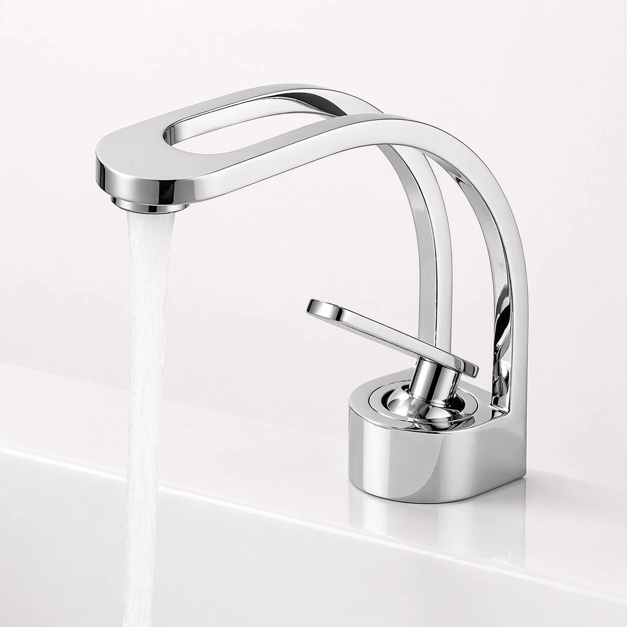 Robinet Lavabo Arc Design | Mitigeur Moderne pour Salle de Bain