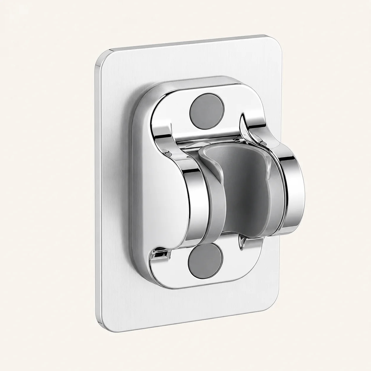 Support Pommeau Douche Mural Adhésif Sans Perçage | Fixation Universelle G1/2 Compatible Tous Pommeaux | Support Douche Sans Dommage Mur