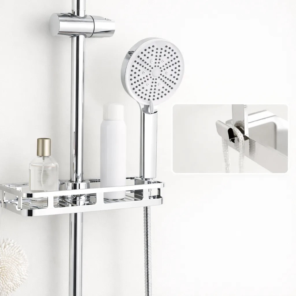 Colonne de douche 2 sorties avec porte-savon | Douche pluie + douchette