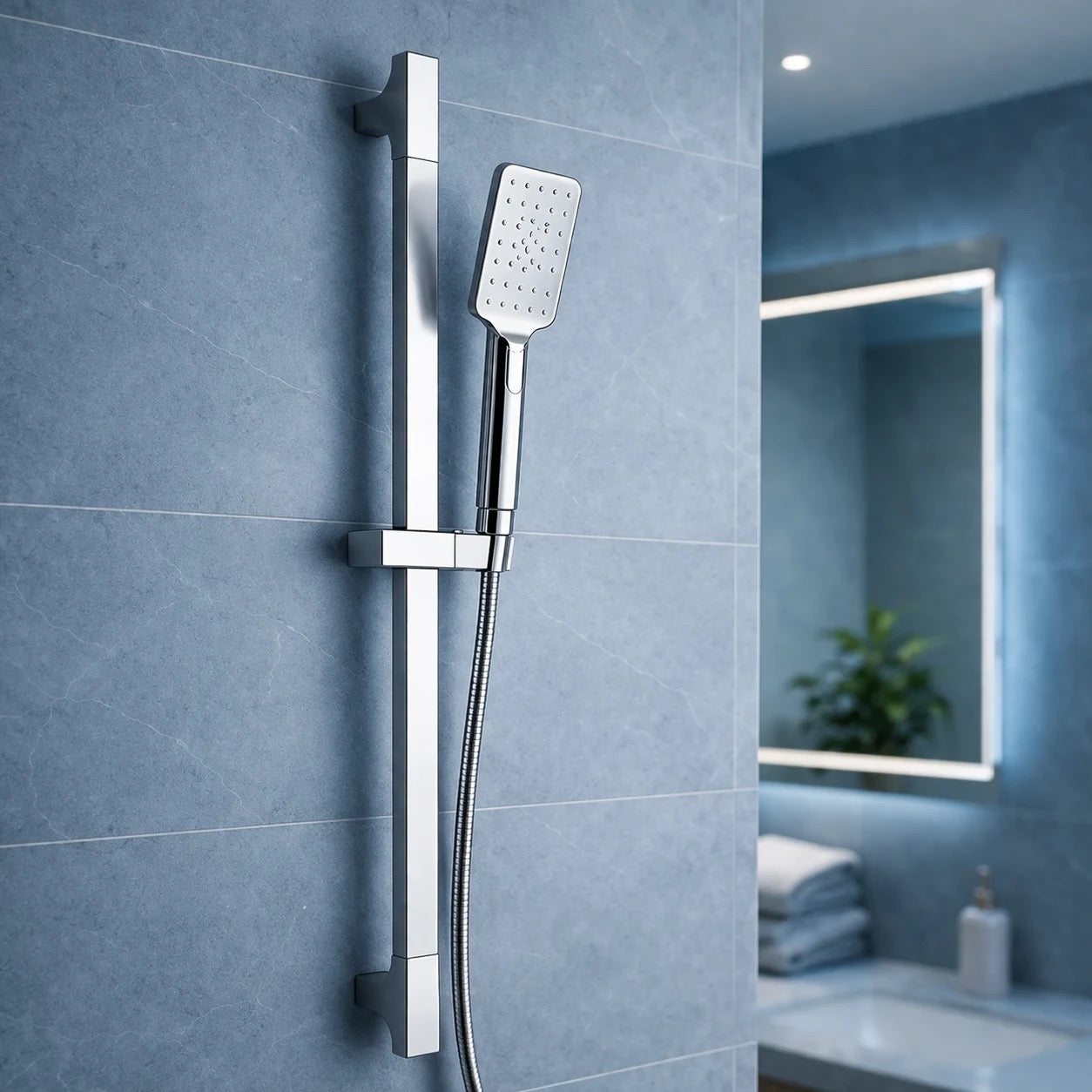 Barre de douche avec pommeau de douche | Colonne de douche pour salle de bain