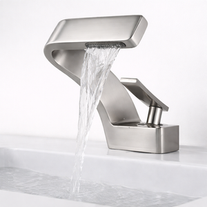 Robinet Lavabo Cascade Design TOLM | Mitigeur Salle de Bain Moderne
